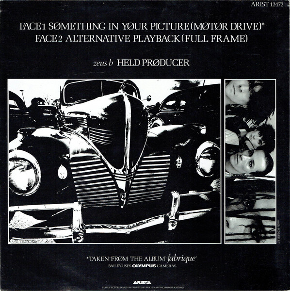 Fashion - Something In Your Picture, Electronic, Rock, Leftfield, New Wave, 1982 - Arista, UK, Vinyl 1x 12", 45 RPM