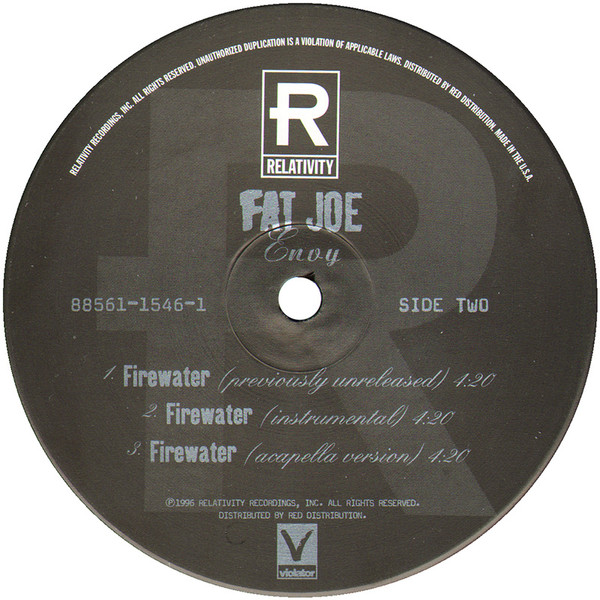 Fat Joe - Envy, Hip Hop, Hardcore Hip-Hop, 1996 - Relativity, Violator, US, Vinyl 1x 12", 33 ⅓ RPM