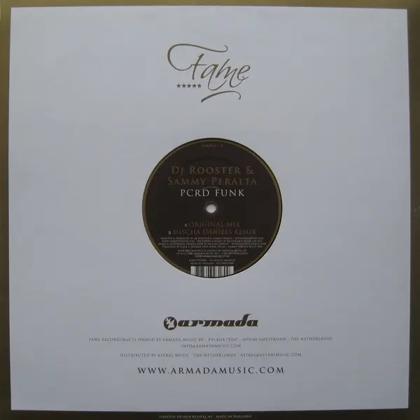 Album cover for PCRD Funk by DJ Rooster & Sammy Peralta