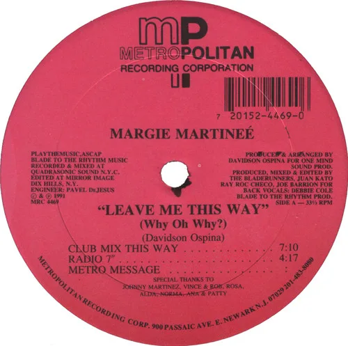 Leave Me This Way (Why Oh Why?)