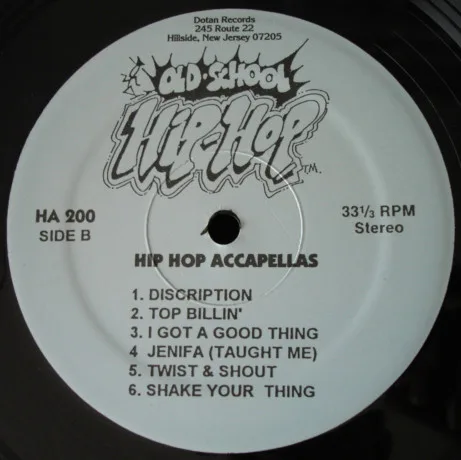 Album cover for Hip Hop Accapellas by Various