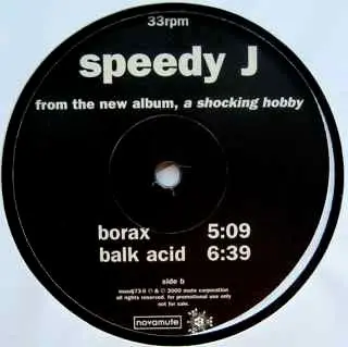 Speedy J - A Shocking Hobby, Electronic, Experimental, IDM, 2000 - NovaMute, US, Vinyl 1x 12", Promo