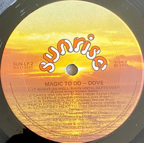 Album cover for Magic To Do by Dove (10)