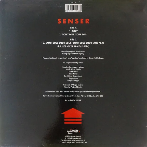 Album cover for Eject by Senser