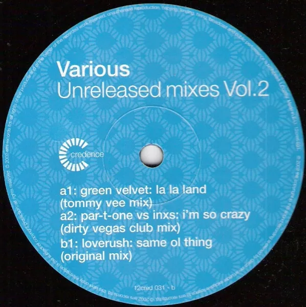 Album cover for Unreleased Mixes Vol. 2 by Various