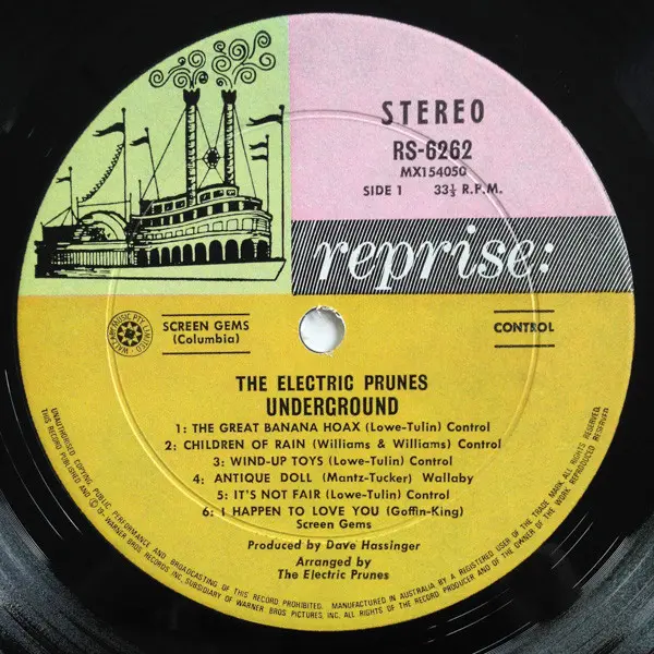 Electric Prunes, The - Underground, Rock, Garage Rock, Psychedelic Rock, 1967 - Reprise Records, Australia, Vinyl 1x LP, Albu