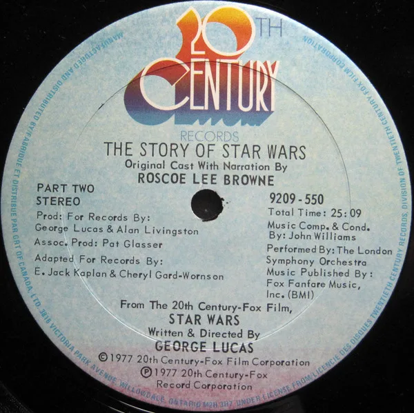 Album cover for The Story Of Star Wars by Original Star Wars Cast, The With Narration By Roscoe Lee Brown