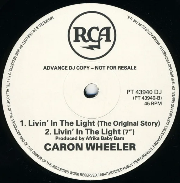 Album cover for Livin' In The Light by Caron Wheeler