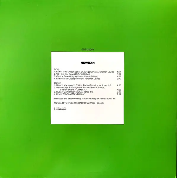 Newban - Newban, Funk / Soul, Funk, Jazz-Funk, Soul, 2006 - Guinness Records, US, Vinyl 1x LP, Album, Reissue