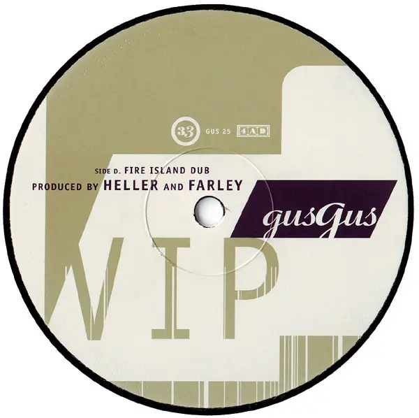 GusGus - VIP, Electronic, Garage House, House, 1999 - 4AD, UK, Vinyl 2x 12", 33 ⅓ RPM, Promo