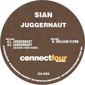 Sian (3) - Juggernaut, Electronic, Minimal, Tech House, 2007 - Connect Four Records, Denmark, Vinyl 1x 12"