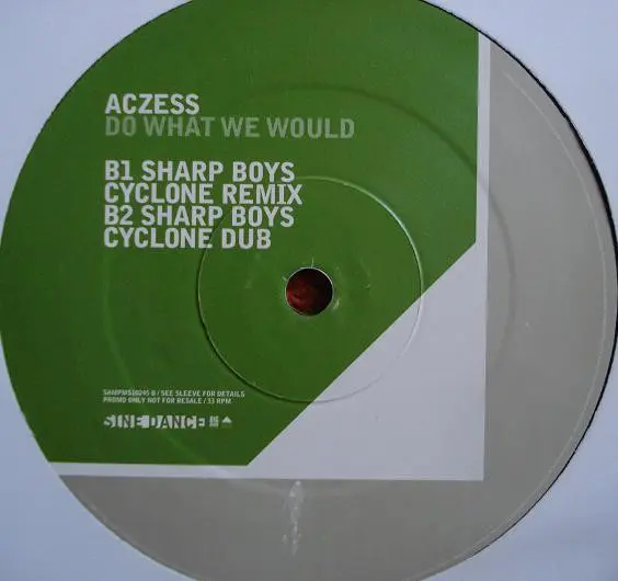 Aczess - Do What We Would, Electronic, Disco, House, 2001 - Sine Dance, UK, Vinyl 2x 12", 33 ⅓ RPM, Maxi-Single, Promo, Stere