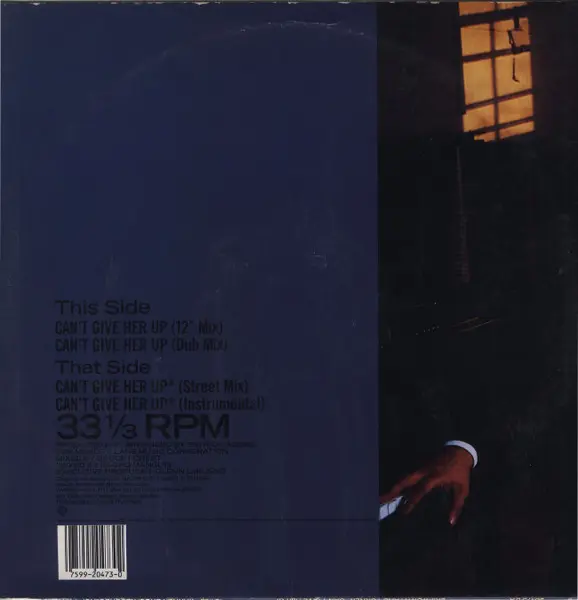 Skipworth & Turner - Can't Give Her Up - 1986 - Disco, Electro - Warner Bros. Records - Vinyl 1x 12", 33 ⅓ RPM Specialty Pres