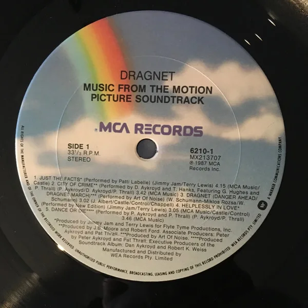 Album cover for Dragnet - Music From The Motion Picture Soundtrack by Various