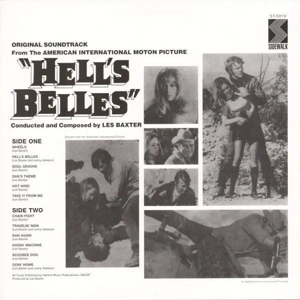 Les Baxter - Hell's Belles, Funk / Soul, Rock, Stage & Screen, Funk, Psychedelic, Rhythm & Blues, Soul, Soundtrack, 1999 - Si
