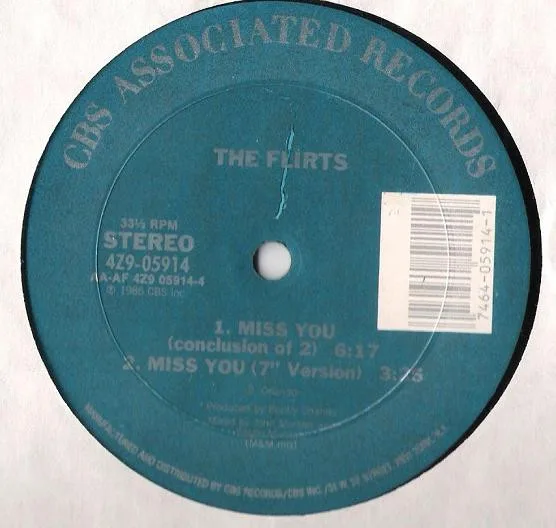 Album cover for Miss You by Flirts, The