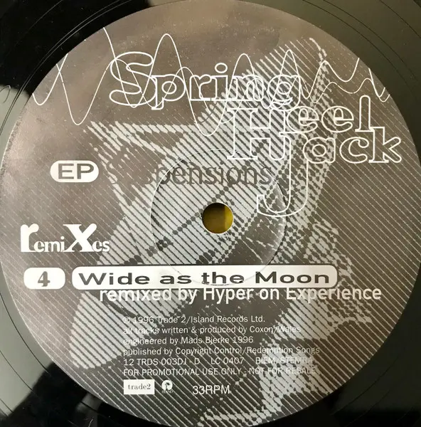 Spring Heel Jack - Suspensions EP, Electronic, Drum n Bass, 1996 - Trade 2, UK, Vinyl 2x 12", 33 ⅓ RPM, EP, Promo