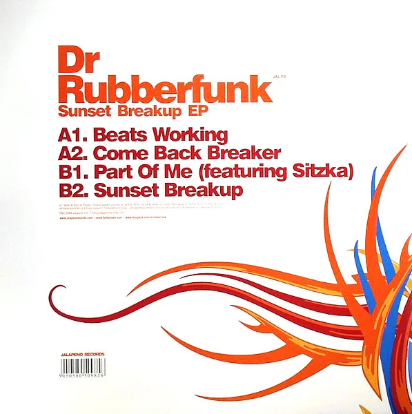 Album cover for Sunset Breakup EP by Dr. Rubberfunk