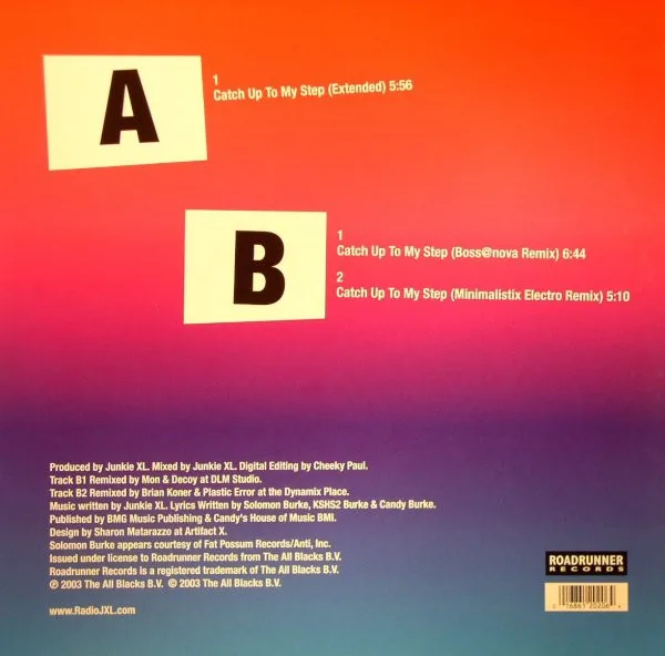 Album cover for Catch Up To My Step by Junkie XL Featuring Solomon Burke