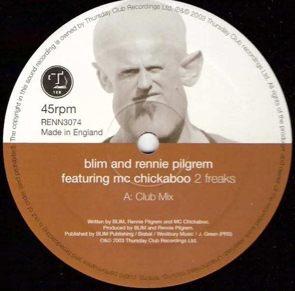 Album cover for 2 Freaks by Rennie Pilgrem & B.L.I.M. Featuring MC Chickaboo