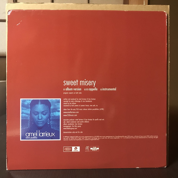 Amel Larrieux - Sweet Misery, Funk / Soul, Neo Soul, RnB/Swing, 2000 - Epic, US, Vinyl 1x 12", Promo