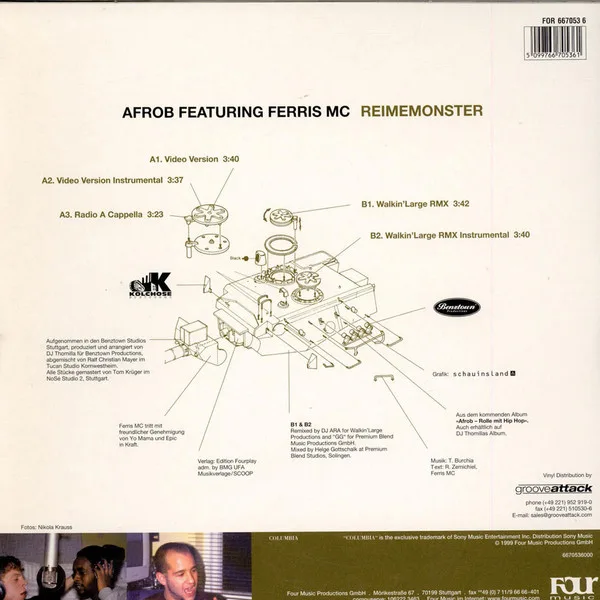 Album cover for Reimemonster by Afrob Featuring Ferris MC
