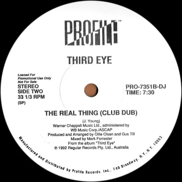 Album cover for The Real Thing by Third Eye