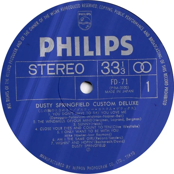 Album cover for Custom Deluxe by Dusty Springfield
