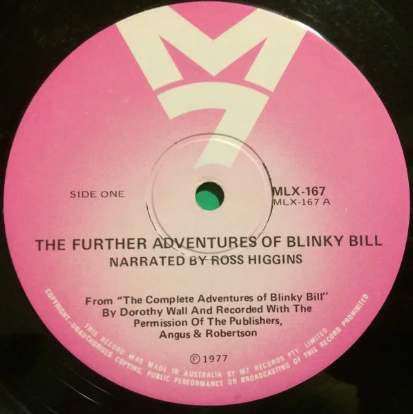 Album cover for The Further Adventures Of Blinky Bill by Dorothy Wall, Ross Higgins