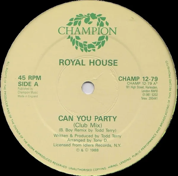 Album cover for Can You Party (B-Boy Remix) by Royal House