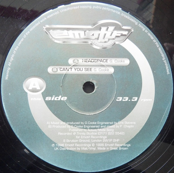 Headspace / Can't You See