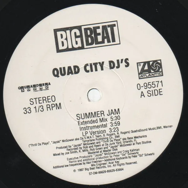 Album cover for Summer Jam by Quad City DJ's