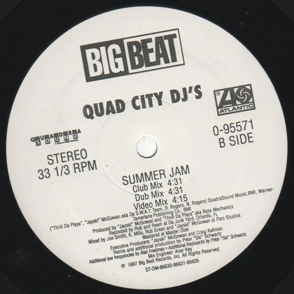 Album cover for Summer Jam by Quad City DJ's