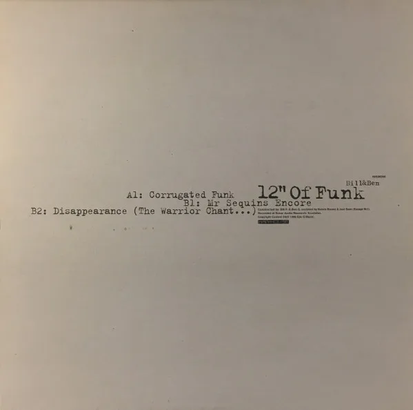 Album cover for 12" Of Funk by Bill & Ben