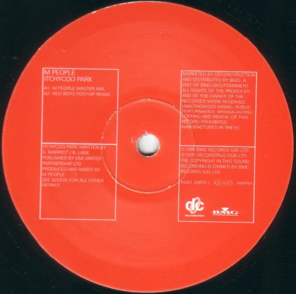 Album cover for Itchycoo Park by M People