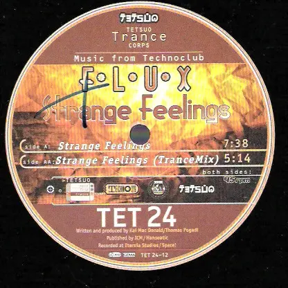 Album cover for Strange Feelings by F*L*U*X