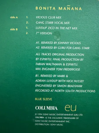 Album cover for Bonita Mañana by Espiritu