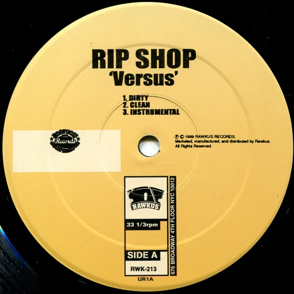 Album cover for Versus / Crabfakers / Transmitt by Ripshop
