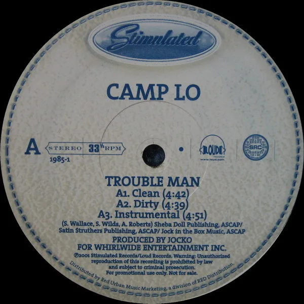 Album cover for Troubleman / Cookers by Camp Lo
