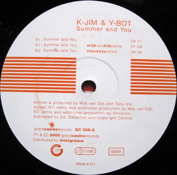 Album cover for Summer And You by K-Jim + Y-bot