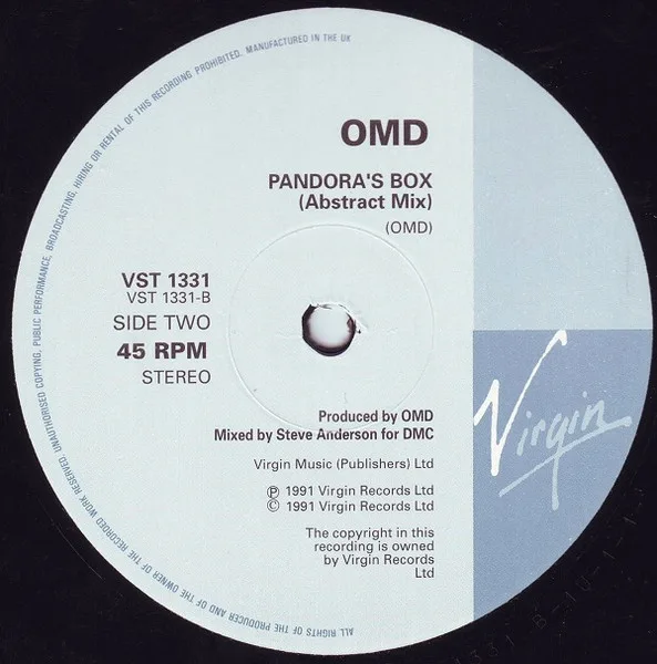 Album cover for Pandora's Box by Orchestral Manoeuvres In The Dark