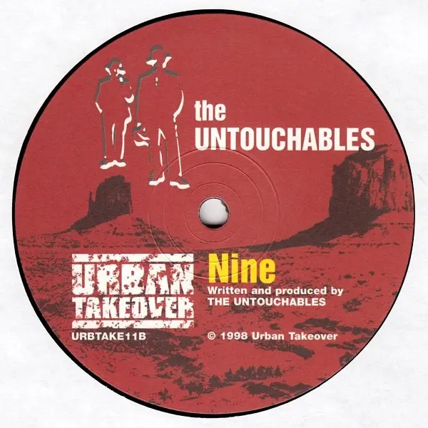 Untouchables (6), The - Wild West / Nine, Electronic, Jungle, 1998 - Urban Takeover, UK, Vinyl 1x 12"