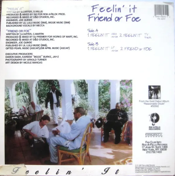 Jay-Z - Feelin' It, Hip Hop, 1997 - Priority Records, Roc-A-Fella Records, US, Vinyl 1x 12"