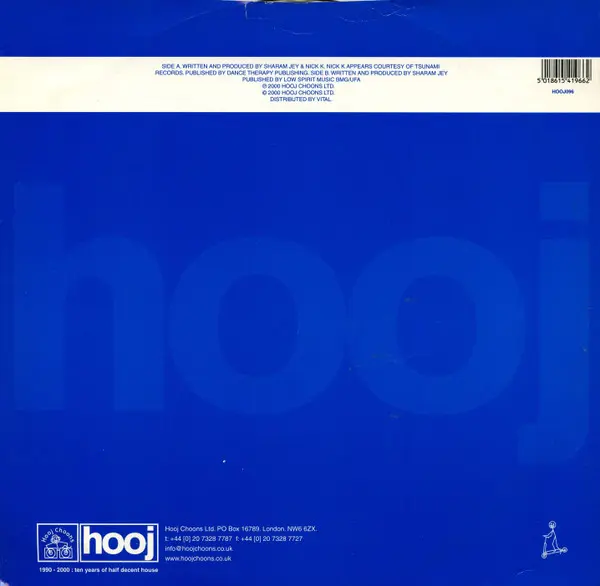 Sharam Jey & Nick K - Don't Lie, Electronic, Downtempo, Progressive House, 2000 - Hooj Choons, UK, Vinyl 1x 12", 33 ⅓ RPM