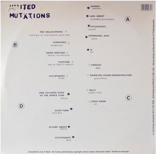 Album cover for United Mutations (Lo Recordings Vol 3) by Various