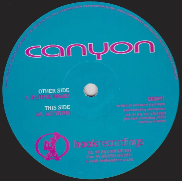 Album cover for Purple Phaze / Agitator by Canyon