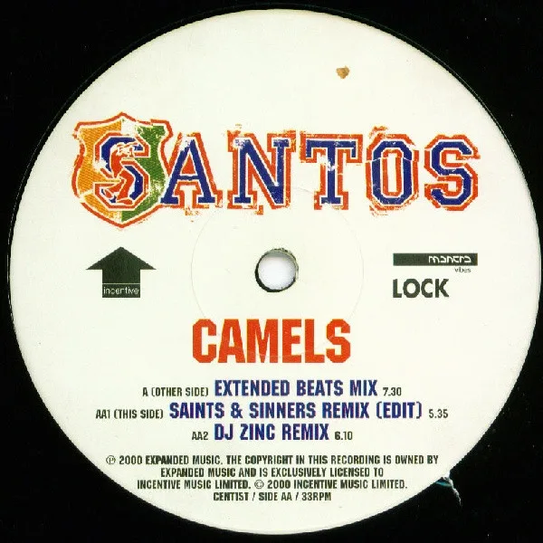 Album cover for Camels by Santos
