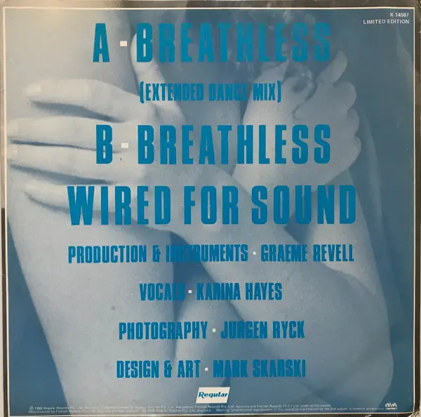 SPK - Breathless, Electronic, Industrial, Synth-pop, 1988 - Regular Records (2), Australia, Vinyl 1x 12", Single, Limited Edi