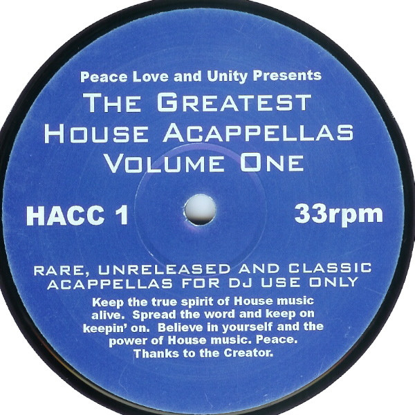 The Greatest House Acappellas Volume One