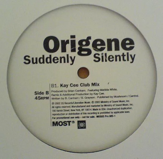 Album cover for Suddenly Silently by Origene